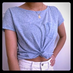 Blue short sleeved tee